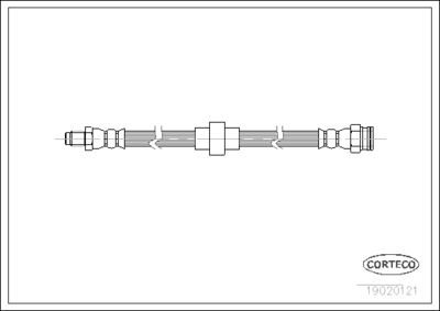 Brake Hose CORTECO 19020121