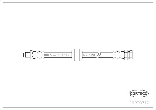 CORTECO 19020312 Brake Hose
