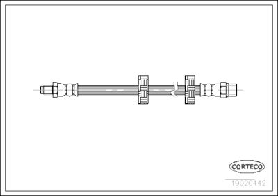 Brake Hose CORTECO 19020442