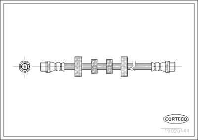 Brake Hose CORTECO 19020444