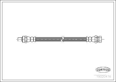 Brake Hose CORTECO 19020476