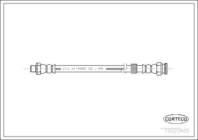 Brake Hose CORTECO 19020485