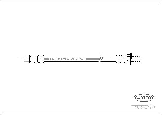 CORTECO 19020486 Brake Hose