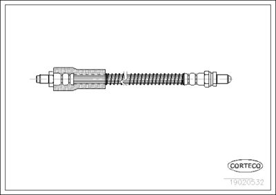 Brake Hose CORTECO 19020532