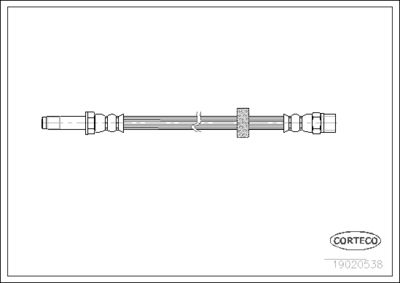 Brake Hose CORTECO 19020538