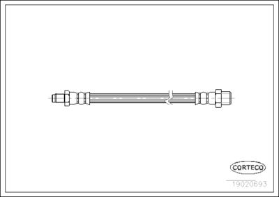 Brake Hose CORTECO 19020693