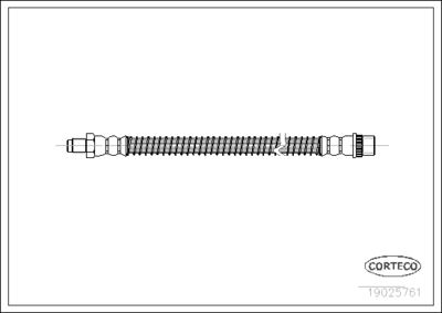 Brake Hose CORTECO 19025761