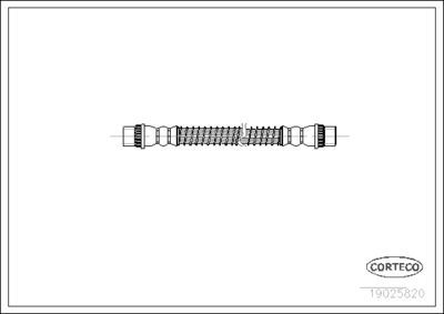 Brake Hose CORTECO 19025820