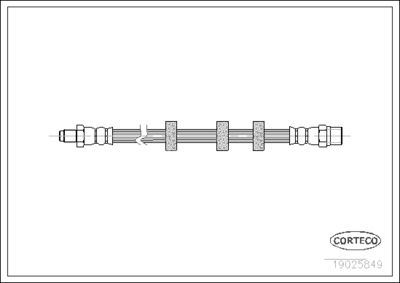 Brake Hose CORTECO 19025849