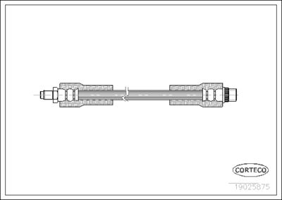 Brake Hose CORTECO 19025875