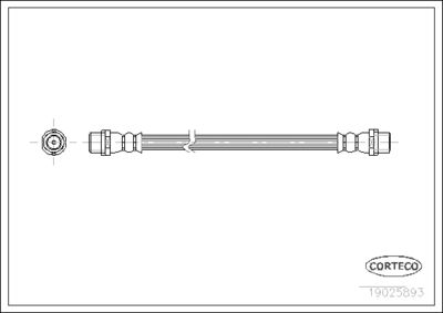 Brake Hose CORTECO 19025893