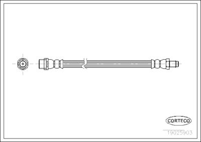 Brake Hose CORTECO 19025903