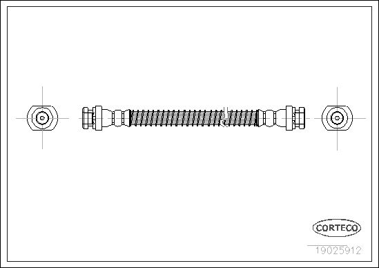 CORTECO 19025912 Brake Hose