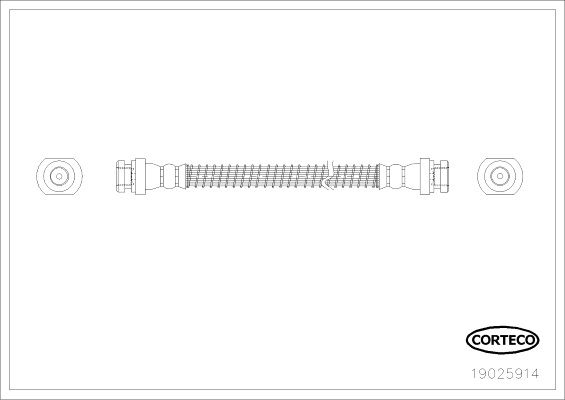 CORTECO 19025914 Brake Hose
