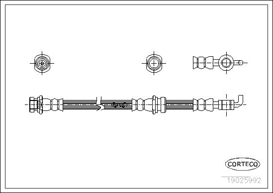 CORTECO 19025992 Brake Hose