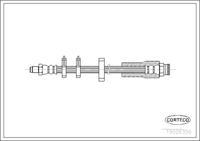 Brake Hose CORTECO 19026350