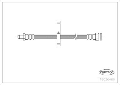 Brake Hose CORTECO 19026400