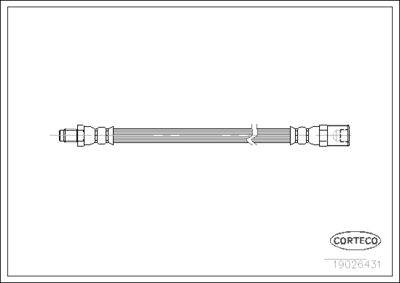 Brake Hose CORTECO 19026431