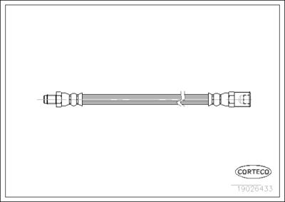 Brake Hose CORTECO 19026433