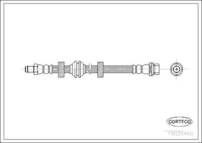 Brake Hose CORTECO 19026460