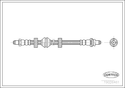Brake Hose CORTECO 19026461