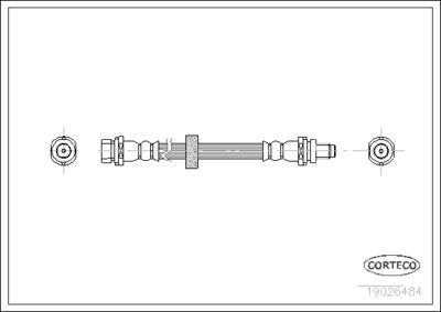 Brake Hose CORTECO 19026484
