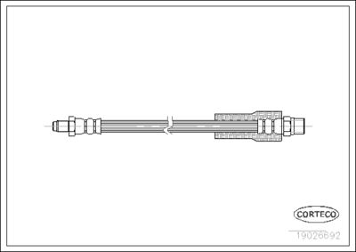 Brake Hose CORTECO 19026692