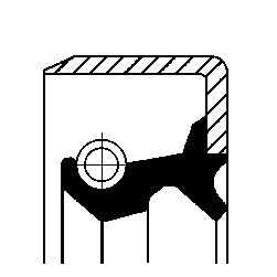 Shaft Seal, differential CORTECO 19026747B