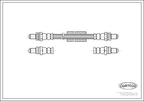 CORTECO 19026869 Brake Hose