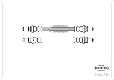 Brake Hose CORTECO 19026869