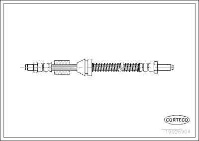 Brake Hose CORTECO 19026904
