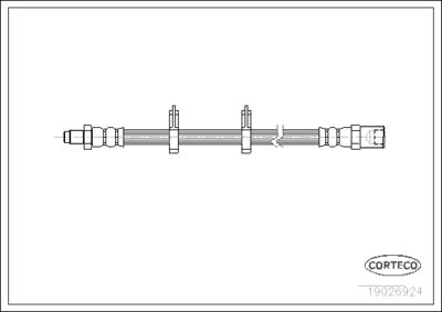 Brake Hose CORTECO 19026924