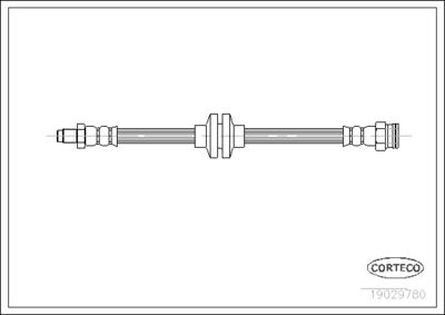 Brake Hose CORTECO 19029780
