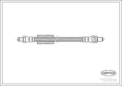 Brake Hose CORTECO 19030288