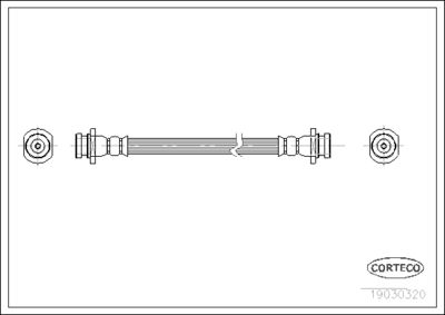 Brake Hose CORTECO 19030320