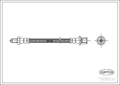 Brake Hose CORTECO 19030339