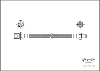 Brake Hose CORTECO 19030341