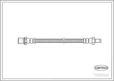 Brake Hose CORTECO 19030345