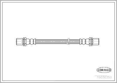 Brake Hose CORTECO 19030350