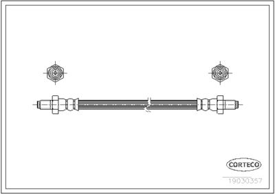 Brake Hose CORTECO 19030357