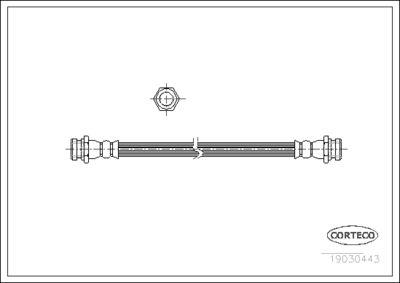 Brake Hose CORTECO 19030443