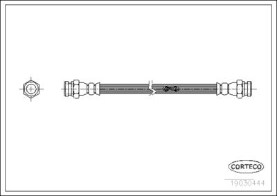 Brake Hose CORTECO 19030444