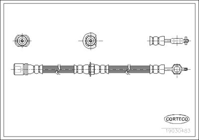 Brake Hose CORTECO 19030483