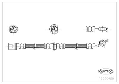 Brake Hose CORTECO 19030489