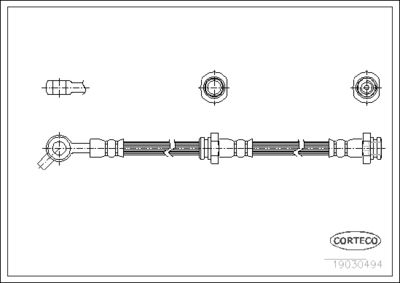 Brake Hose CORTECO 19030494