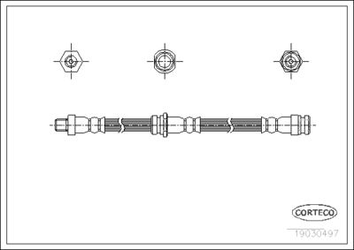 Brake Hose CORTECO 19030497