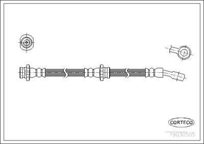 Brake Hose CORTECO 19030505