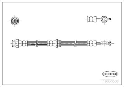 Brake Hose CORTECO 19030506