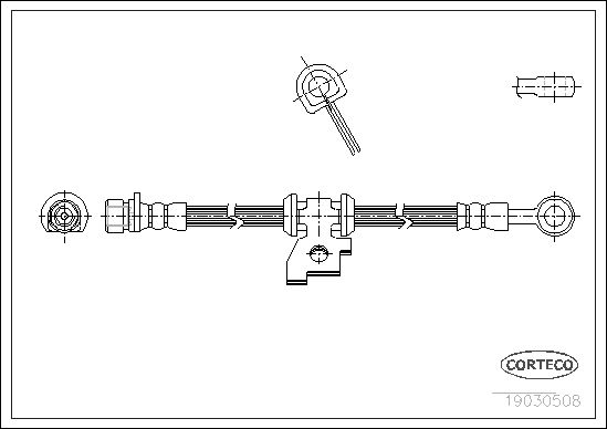 CORTECO 19030508 Brake Hose