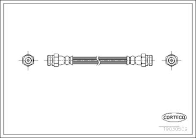 Brake Hose CORTECO 19030509